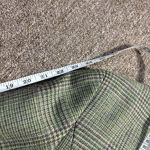 Nina Mclemore 100% Lambs Wool Plaid Women Blazer, Jacket 100% Silk Lining sz 6 - Picture 4 of 10